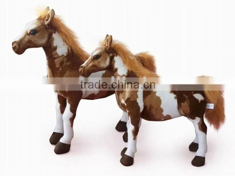 Standing Stuffed American LuSha horses toy