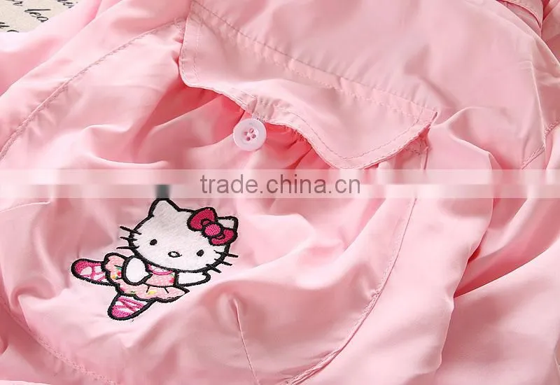 Newest Girls Children Style Coats For sweet girl kids cute cat coat