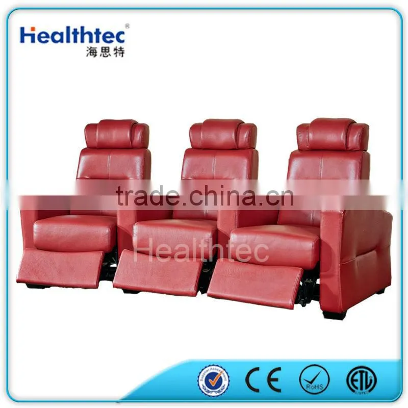 luxury sectional sofa soft leather sofa/comfortable cinema sofa