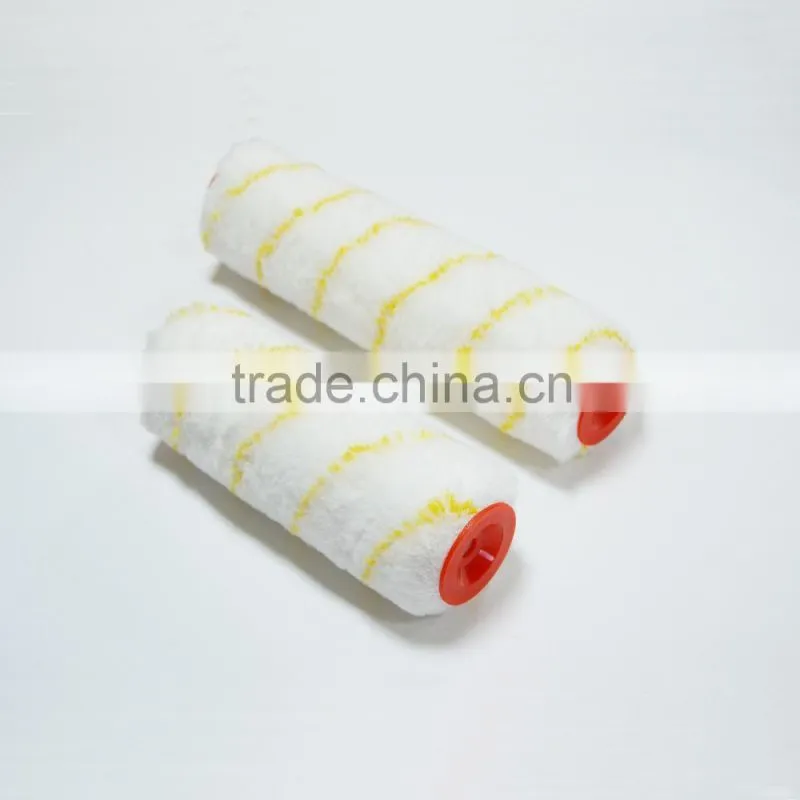 7 inch 9inch 10inch yellow stripe woven acrylic european style paint roller brush
