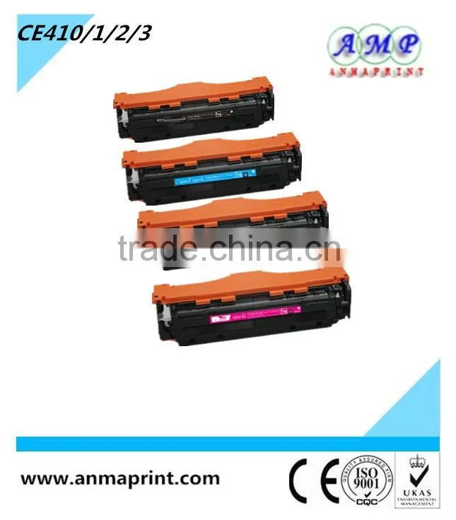 Manufacture Conmpatible Toner Cartridge Supplier CE410/411/412/413A Laser Printer Cartridge for HP Printers bulk buy from china