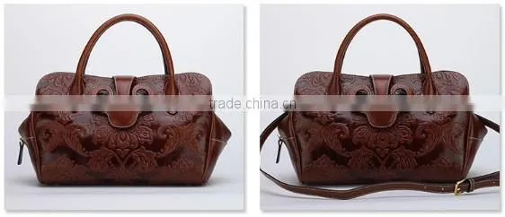 Most Popular Design Vintage Leather Tote Bag Wholesale Handbag China