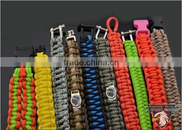 2016 hot selling stainless steel buckle for survival paracord bracelet