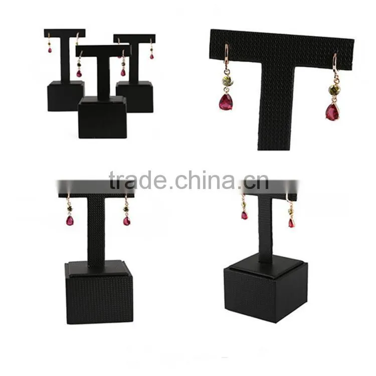 Wholesale Custom T-bar Leather Earring Display Stand