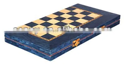 Suitcase Style Top Fashion Birdeye Maple Wooden Chess And Checker Table