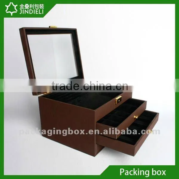 Decorative jewelry box with pvc window