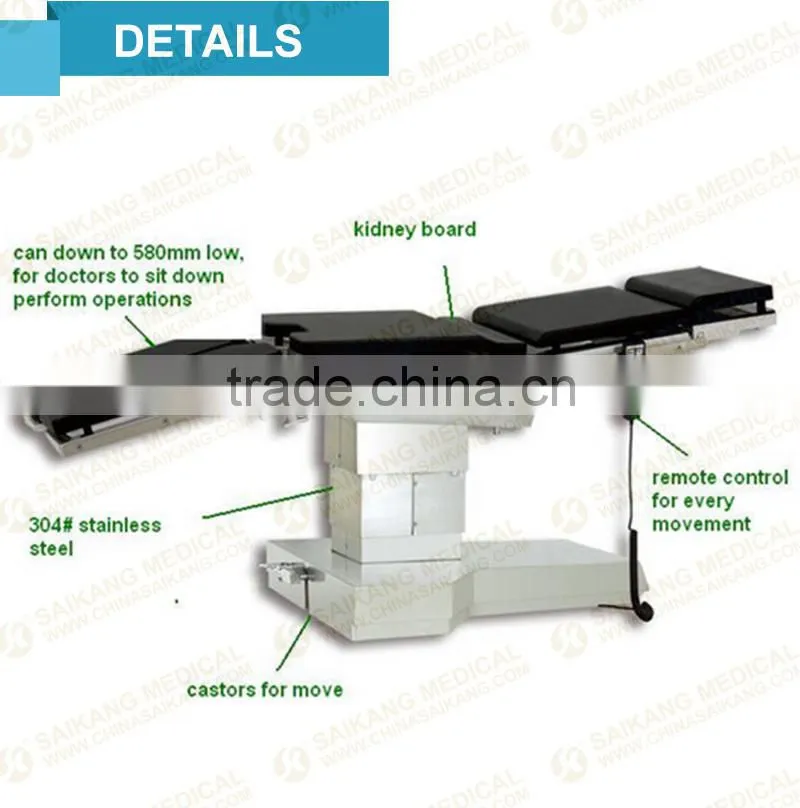 Easy Operated Operating Table, Electric Operating Table, Surgical Operating Table
