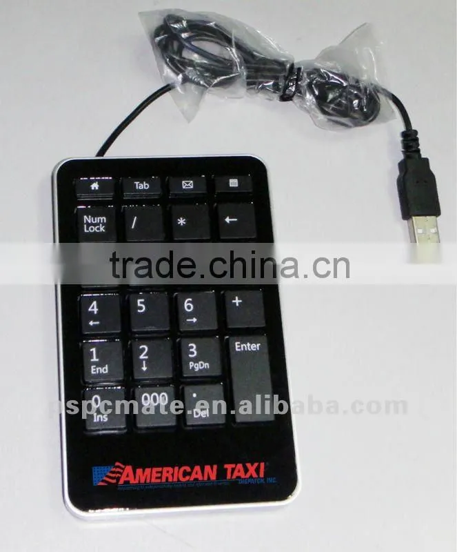 Mini wired USB Numeric Keypad with Blue Led Light