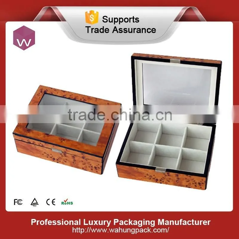 green wooden lacquer tea box ,wood packaging box for tea