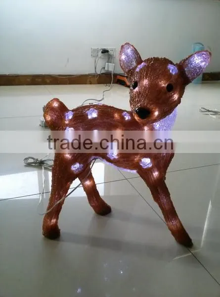 3D acrylic deer motif LED christmas light