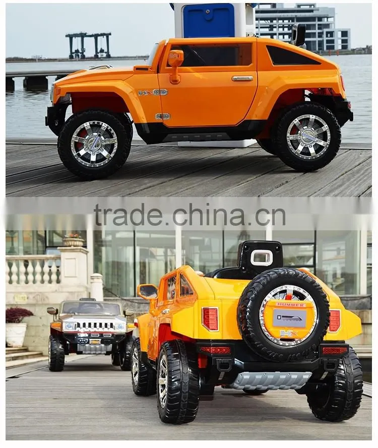 License kids car hummer HX ride on car with four wheel suspension car for toy two doors open HL188