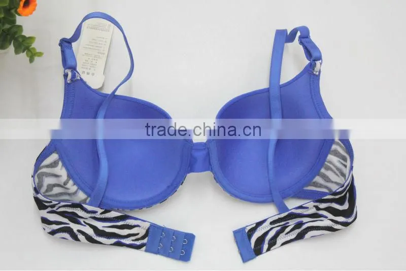 Young Zebra Print Thin Cup Ladies Bra Underwear
