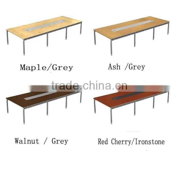 Hotel/office conference table with metal frame and particle board