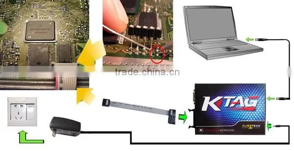 Best KTM100 V2 V2.13 Firmware V7.003 Unlimited Token Master Version ECU chip tuning kit KTM-100 K-TAG ECU Programmer Tool