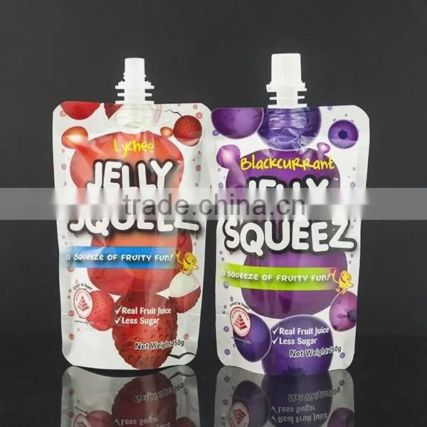 Stand up Jelly Packaging spout bag