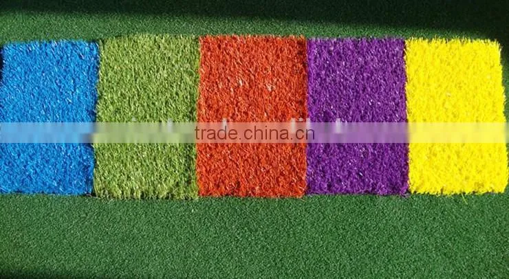 Hot sale synthetic lawn carpet pp backing with pp backing for kindergarden