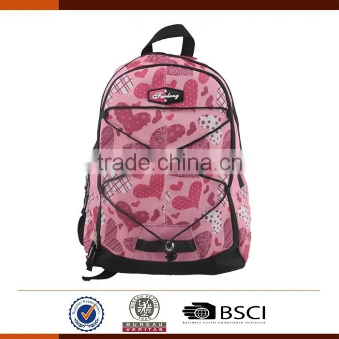 Fashion 600D Sublimation School Bags Backpack