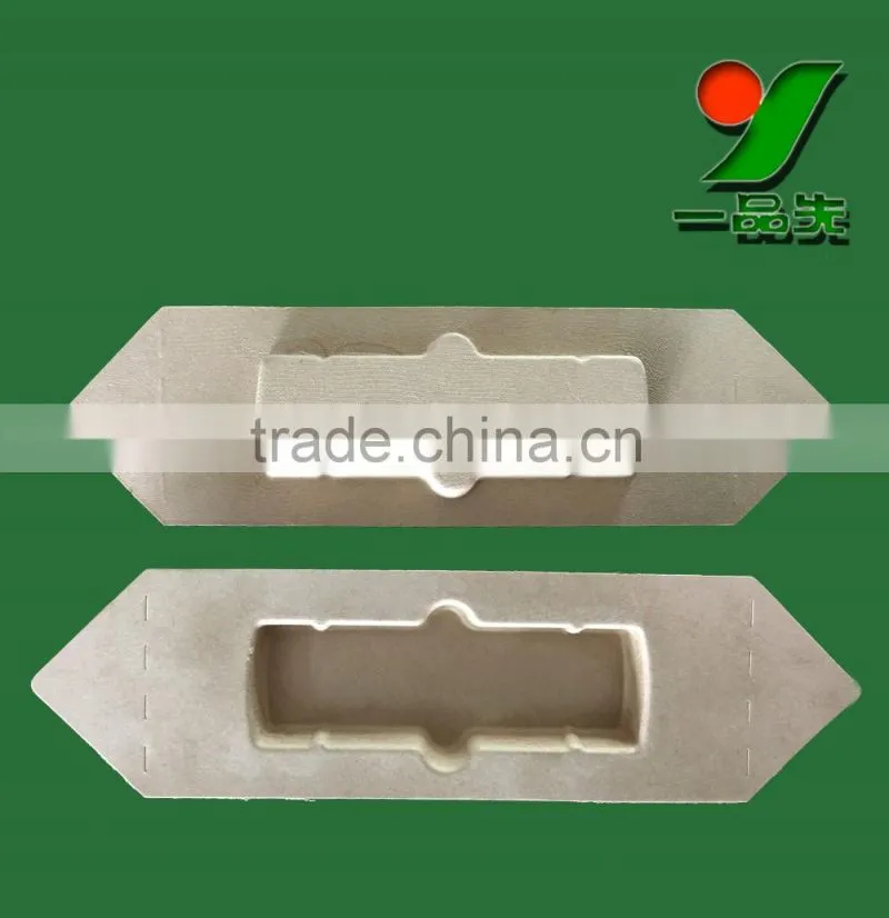 Natural fiber molded customized eco friendly hair care packaging trays