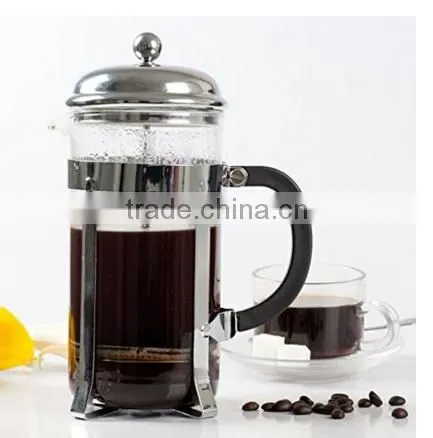Heat-resistant pyrex glass french coffee plunger