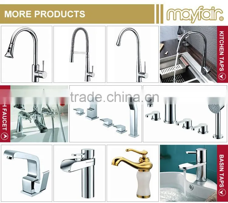 Chrome bath shower mixer set shower combination