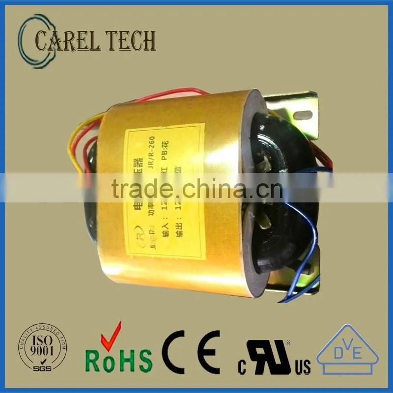 Free Samples CE ROHS Custom R160 R Core Power Transformer, 160VA R Core Transformer