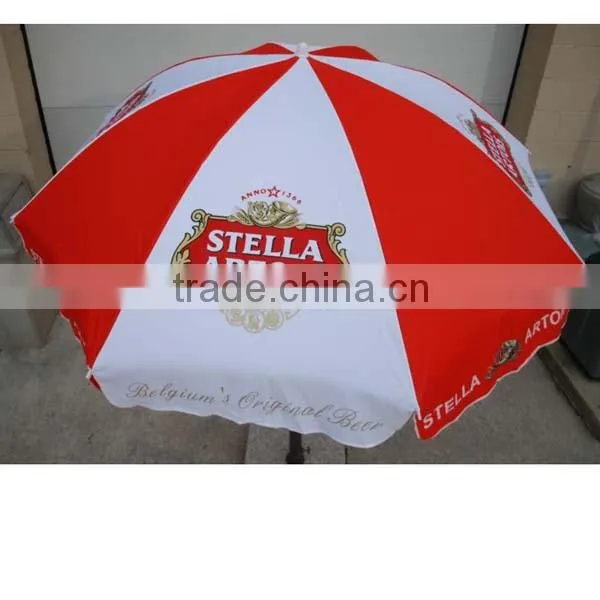 High quality promotional folding beach umbrella, wind resist beach umbrella