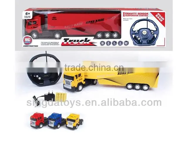 New arrive ! 4 Channel with light and recharge battery rc container truck