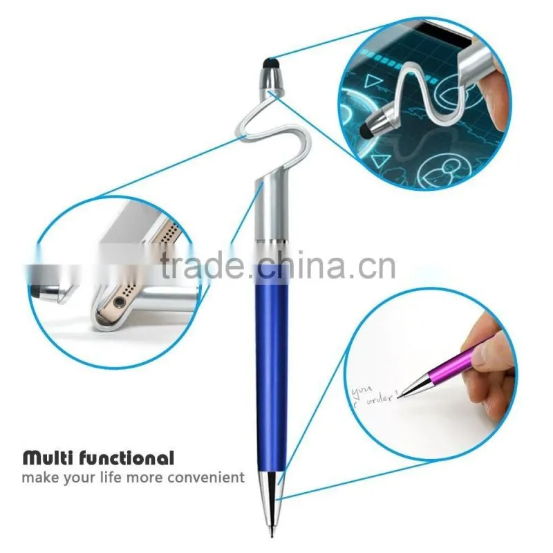 3 in 1 Universal Stylus Pen Black ink Ballpoint Pen for Touch Screens Device iphone