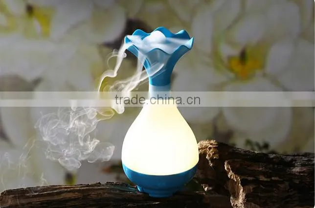5 Color decorative Ultrasonic Home Aroma Humidifier Air Diffuser Purifier Atomizer Essential Oil Diffuser Mist Maker Fogger