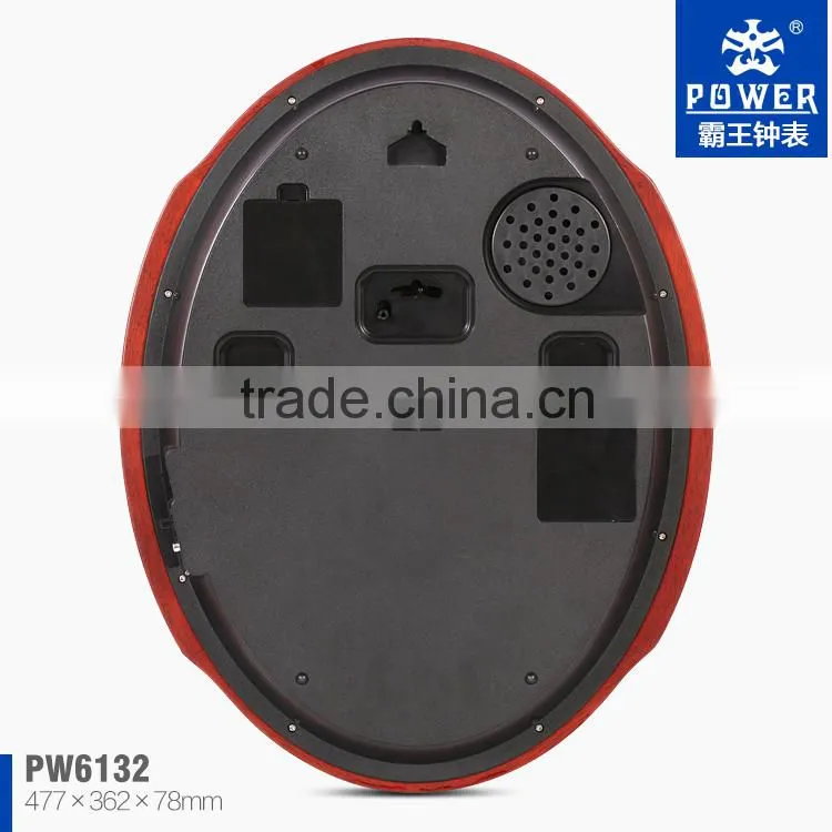 Plastic Case Decorative Pendulum Antique Modern Plastic Clock With 18 Music For Chiming And Sweep Quartz movement