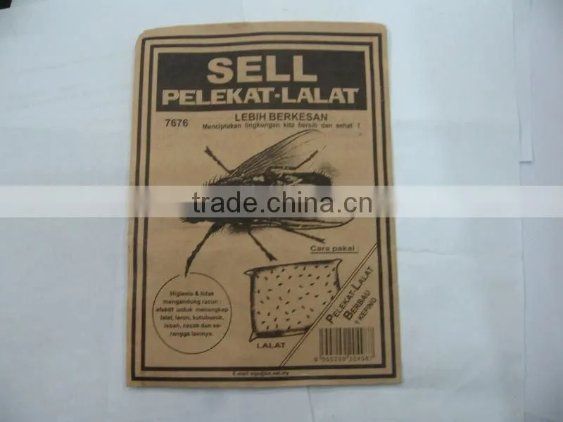 High sanitary fly glue with board and fly killing glue