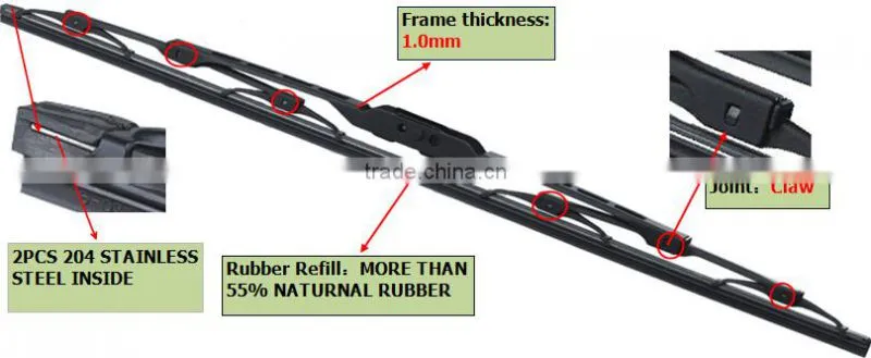2016 New Metal Frame Wiper Blade