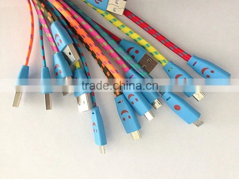 shenzhen hot sale micro dual usb data cable 1.2m micro data cable for samsung galaxy s4