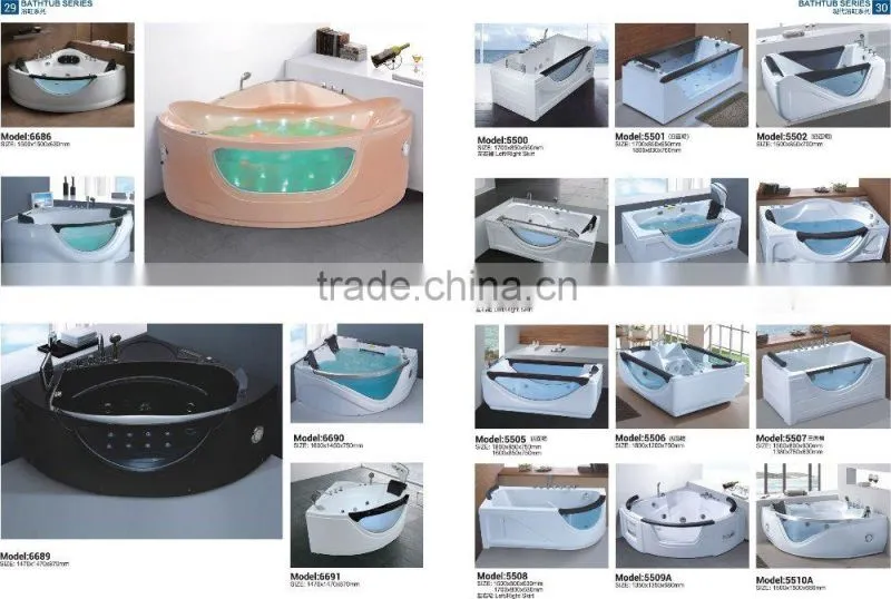 Freestanding Made in China Top Class Low Price Triangle Special Design Fashion Style Massage Bathtub