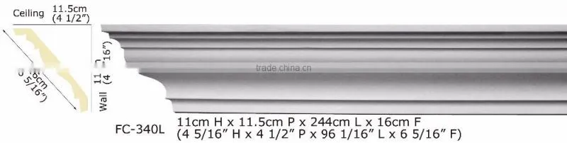 High Quality Good price beautiful Polyurethane Cornice Moulding