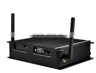 Industrial fanless mini pc with Intel E3815/Intel 2807 air power interface, wifi, VGA,rj45