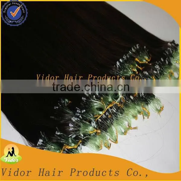 Factory Wholesale Price Remy Virgin Brazilian Micro Ring Hair Extensions
