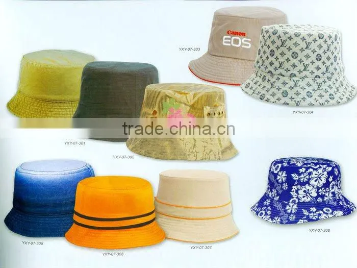 100% cotton khaki wholesale bucket hats