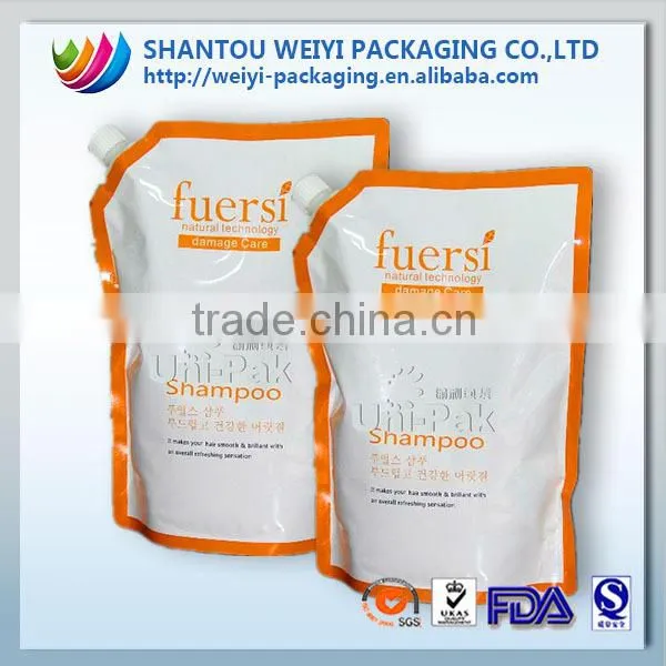 Portable Folding Drink Water Plastic Bag/Water Proof Spout Food Bag/Foldable Drinking Water Spout Pouch