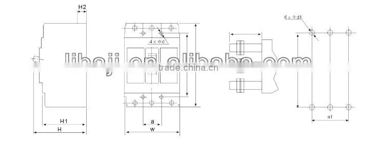 DZ10 MODLE CASE CIECUIT BREAKER (MCCB) AND OEM OFFERED