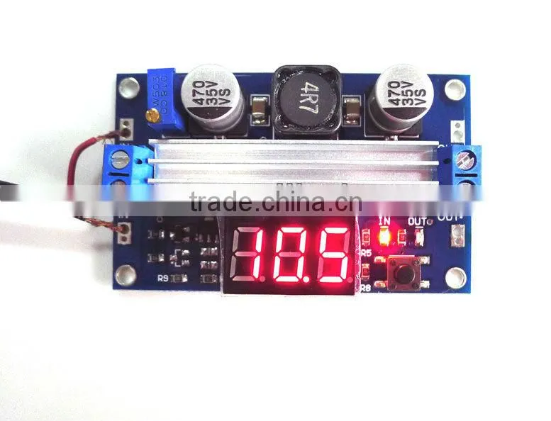 Step-up power adapter,DC Power converter with LED display voltage Adjustable