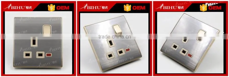 China factory OEM white PC 2 pin electrical switch sockets for home