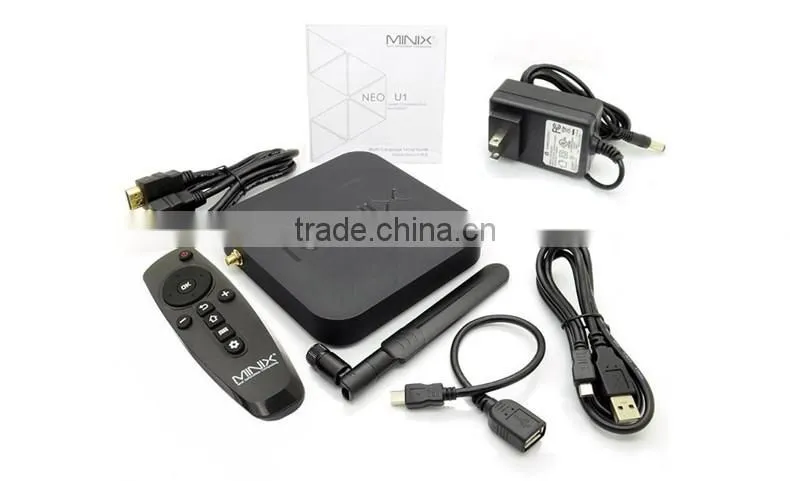2016 Newest Android 5.1 tv box,bluetooth 4.1 amlogic s905 4k quad core android tv box MRX better than Minix NEO U1