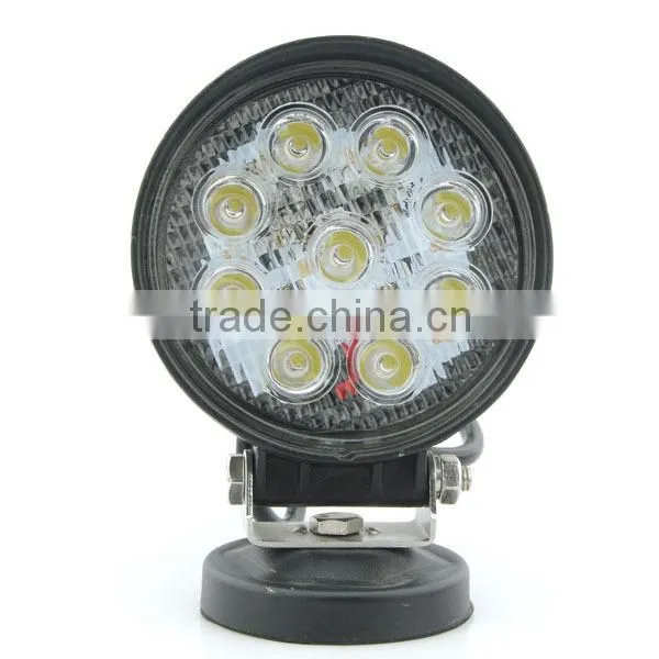 12volt Led Work Light 27W for Car, Mining Truck, SUV, Heavy Machine