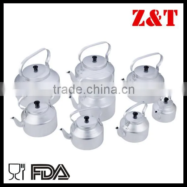 Single bottom wash white aluminum water kettle