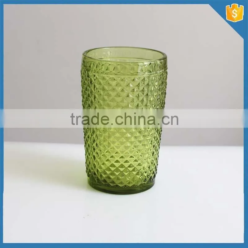 Unique products from china 2015! Coloured drinking glass cup for water