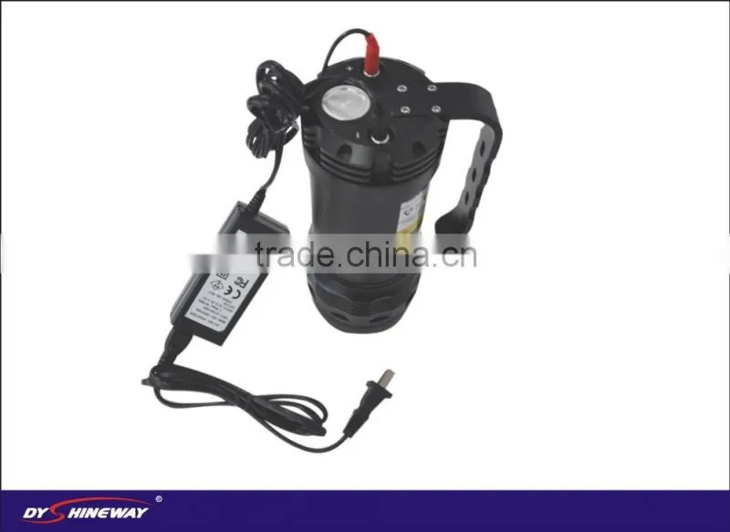 the most bright hid diivng light,HID xenon lamp,55w,5500lm,handle,piezo switch,9000mah rechargeable liion battery,runtime is opo