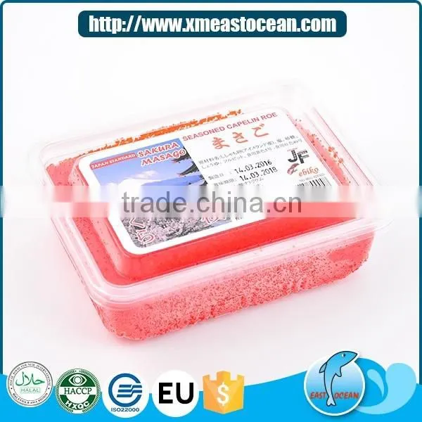Best red seasoned capelin roe healthy sushi top frozen masago