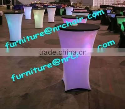 shanghai wholesale furniture event banquet led illuminating poseur table props