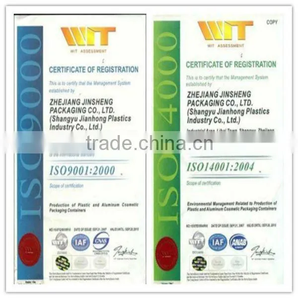 triangle PMMA cosmetic packagings